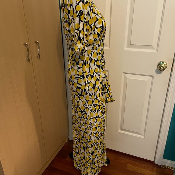 Like New! Rixo Ariel Silk Tulip Midi Dress Size S/P - Picture 6 of 11